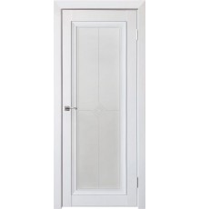 Дверь Uberture Деканто ПДО 2 (молдинг черный) (Barhat White)