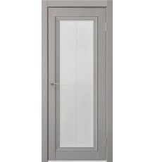 Дверь Uberture Деканто ПДО 2 (молдинг черный) (Barhat Grey)