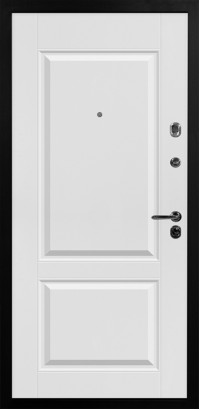 Дверь Стальная линия, модель Скарлет (Крафтовый дуб/Белый)
