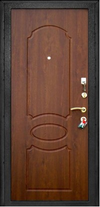 Дверь Garda, модель Garda S1 Черный шелк/Итальянский орех