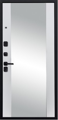 Дверь Дива, модель 62 Белый софт Д15 (зеркало)