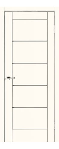 Дверь Velldoris Premier 1 PO Мателюкс (Эмалит молочный)
