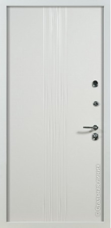 Дверь Стальная линия, модель Рэйн (Белый) Rain 100.01.06.HvCh