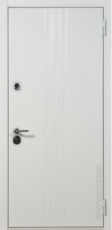 Дверь Стальная линия, модель Рэйн (Белый) Rain 100.01.06.HvCh