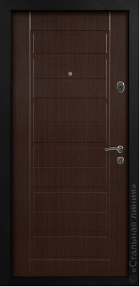 Дверь Стальная линия, модель Вегас (Венге темный) Vegas 70.01.01.PCh