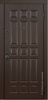 Дверь Стальная линия, модель Бостон (Крафтовый дуб/Венге светлый) Boston 80.11.03.AvCh