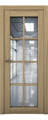 Дверь Aurum Doors Co 22 стекло Зеркало (Дуб светлый)