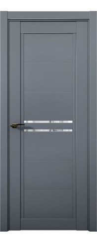 Дверь Aurum Doors Co 4 стекло Зеркало (Антрацит)