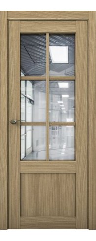 Дверь Aurum Doors Co 21 стекло Зеркало (Дуб светлый)