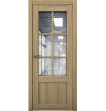 Дверь Aurum Doors Co 21 стекло Зеркало (Дуб светлый)