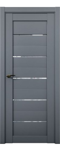 Дверь Aurum Doors Co 1 стекло Зеркало (Антрацит)