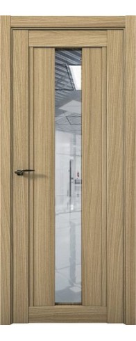 Дверь Aurum Doors Co 3 стекло Зеркало (Дуб светлый)