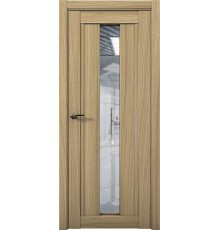 Дверь Aurum Doors Co 3 стекло Зеркало (Дуб светлый)