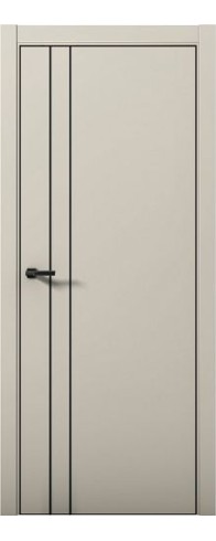 Дверь Aurum Doors Pd 4 Al (кромка анодированная) (Силк грей)