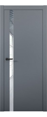 Дверь Aurum Doors Pd 7 Al стекло Зеркало (кромка анодированная) (Антрацит)