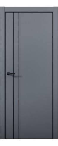 Дверь Aurum Doors Pd 4 Al (кромка анодированная) (Антрацит)