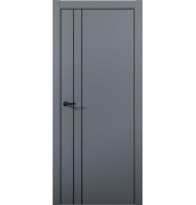 Дверь Aurum Doors Pd 4 Al (кромка анодированная) (Антрацит)