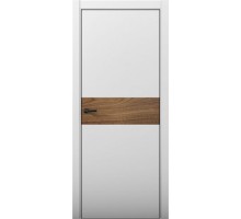 Дверь Aurum Doors Pd 5 Al вставка Орех Пекан (кромка анодированная) (Манхэттен)