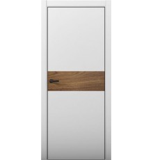 Дверь Aurum Doors Pd 5 Al вставка Орех Пекан (кромка анодированная) (Манхэттен)