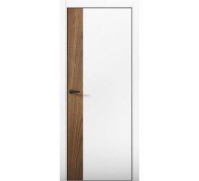 Дверь Aurum Doors Pd 6 Al вставка Орех Пекан (кромка анодированная) (Аляска)