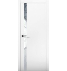 Дверь Aurum Doors Pd 7 Al стекло Зеркало (кромка анодированная) (Аляска)