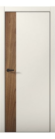 Дверь Aurum Doors Pd 6 Al вставка Орех Пекан (кромка анодированная) (Магнолия)