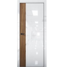 Дверь Aurum Doors Pt 6 Al (кромка анодированная) (Cristal White)