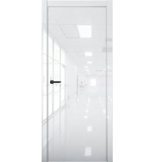 Дверь Aurum Doors Pt 1 Al (кромка анодированная) (Cristal White)