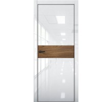 Дверь Aurum Doors Pt 5 Al (кромка анодированная) (Cristal White)