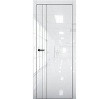 Дверь Aurum Doors Pt 4 Al (кромка анодированная) (Cristal White)