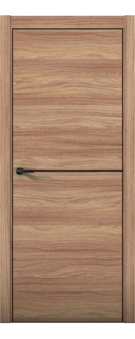 Дверь Aurum Doors Pu 2 Al (кромка анодированная) (Дуб натуральный)