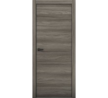 Дверь Aurum Doors Pu 1 Al (кромка анодированная) (Дуб миндаль)