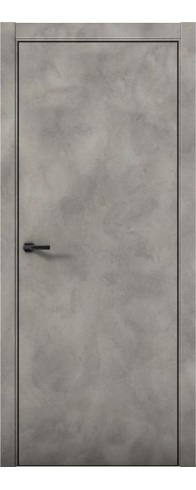 Дверь Aurum Doors Pu 1 Al (кромка анодированная) (Бетон Loft)