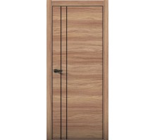 Дверь Aurum Doors Pu 4 Al (кромка анодированная) (Дуб натуральный)