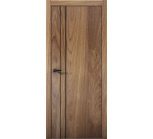 Дверь Aurum Doors Pu 4 Al (кромка анодированная) (Орех пекан)