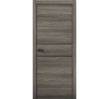 Дверь Aurum Doors Pu 3 Al (кромка анодированная) (Дуб миндаль)