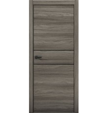 Дверь Aurum Doors Pu 3 Al (кромка анодированная) (Дуб миндаль)