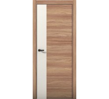 Дверь Aurum Doors Pu 6 Al вставка Аляска (кромка анодированная) (Дуб натуральный)